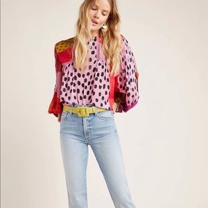 Bl-nk Miranda Peasant Blouse From Anthropologie